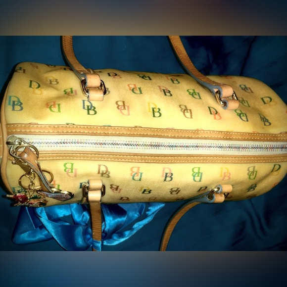 Dooney & Bourke Y2K Rainbow Zipper Signature Logo Monogram Satchel Handbag - Picture 2 of 16